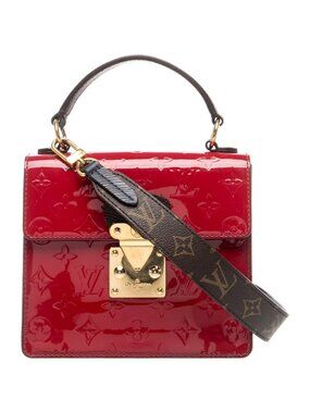 Louis Vuitton Vernis Spring Street Red Monogram Patent Handbag